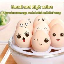 A Rapid Egg Cooker, Steamer For Eggs, Easy-To-Peel Shells, Hard-Boiled Eggs, Soft-Boiled Eggs, Semi-Boiled Eggs, Egg Cooker, Frying Pan, Hard-Boiled Eggs, Kitchen Appliance, Multi-Functional Egg Cooker - White - View 7