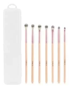 Bộ 7 cọ trang điểm mắt cao cấp bằng sợi tổng hợp, dùng cho phấn mắt, che khuyết điểm, kẻ mắt, kẻ lông mày, tán màu và bắt sáng. - Nhiều màu - Xem 8