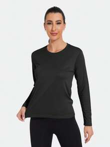 TELALEO 5 Packs Long Sleeve Shirts For Women UV Sun Protection Outdoor Shirts For Running Fishing Hiking - 彩色 - 查看 2