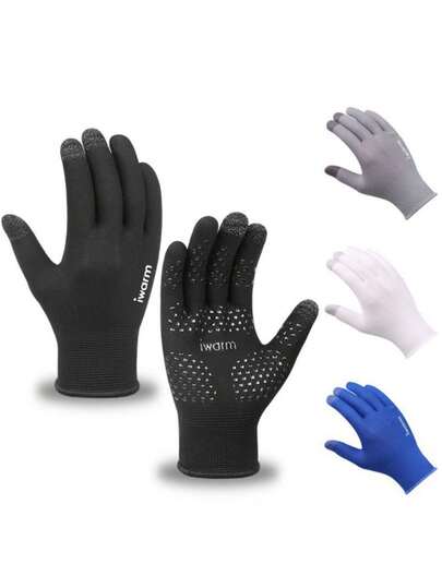 1 Pair Of Touchscreen Gloves, Anti-Slip Accessories For Cycling And Fitness, Sweat-Absorbing And Breathable Gear For Mountain Climbing, Rock Climbing, And Camping, Suitable For Cycling, Off-Roading, Hiking, Mountain Climbing, And Outdoor Adventures