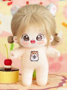 1个20厘米可爱毛绒棉质偶像娃娃，星空星座造型，女孩儿童礼物，可穿戴服装 - 彩色 - 查看 17