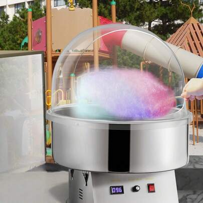 20.5" Diameter Candy Floss Cover For Candy Floss Maker Machine 52cm Dome Shield Cover Of Commercial Candyfloss Machine Dome Cover Shield Cover (Cover Only)