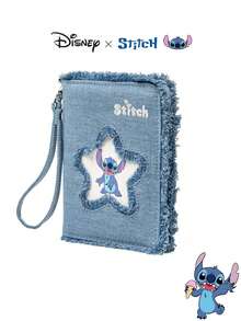Disney Authentic Stitch Women's Passport Card Holder - Cartoon Design, Cute Small Bag, Elegant Card Case, Unique Card Slots, Coin Purse, Compact Wallet - Multicolor - View 11