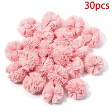 30个/包 涤纶网纱花球，弹性蕾丝装饰绒球，DIY花艺工艺品，婚礼装饰，派对/礼品装饰，服装/包包/鞋子配饰，发夹花球 - 花球 - 查看 10