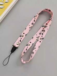 Floral Phone Lanyard Necklace Strap, Breathable Wide Band, Women Phone Case Charm, Universal Pendant Keychain Lanyard - Multicolor - View 4