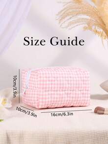 1pc Custom Name Embroider Cosmetic Bag Embroidered Name Toiletry Bag Light Convenient Large Capacity Toiletry Pouch Versatile Embroidery Customization Personalized Makeup Bag Custom Sanitary Napkin Storage Bag Travel Makeup Bag Embroidered Makeup Organizer Pouch Monogrammed Toiletry Bag Bridal Bridemaids Gift - Multicolor - View 8