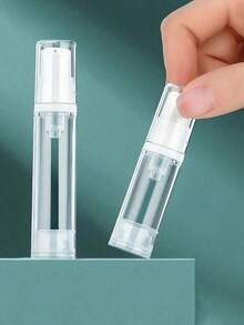 Bộ 3 lọ hút chân không du lịch với đầu bơm trong suốt, có thể nạp lại, thích hợp để tự làm kem nền, gel, serum, kem dưỡng ẩm, v.v. Bao bì mẫu mỹ phẩm mini, dụng cụ trang điểm di động. - Nhiều màu - Xem 4