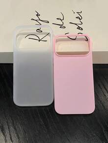 2-In-1 Matte Frosted Protective Phone Case, Shockproof Anti-Fingerprint Phone Cover, Compatible With IPhone - Pink - View 5