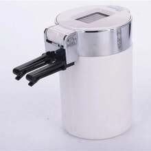 CHIZIYO, elás nuevo Cenicero portátil para cigarrillos y cigarros, Cenicero de fibra de carbono sin humo para coche con luz Led U4PY - A - Ver 4