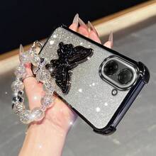 A5 Butterfly Plating Stand Lanyard Phone Case For Redmi A1 A3 A5 9C 9A Sport 9 Prime 9 9i 9A 9Activ 9AT A3Pro 9CNFC Cover - 銀色 - 查看 3