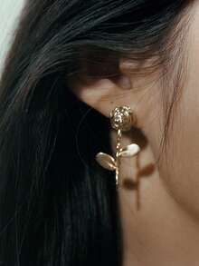 欧美绣球花耳环，款式较少；浪漫复古玫瑰耳环，批发。 - 彩色 - 查看 3