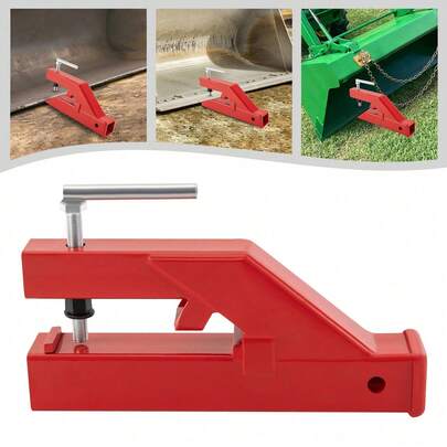 Steel Clamp On Trailer Hitch Tractor Bucket Red7*3*17inch Trailer Hitch Receiver