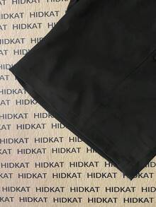 Quần short cargo nữ kiểu dáng mới, cạp chun có dây rút, túi khóa kéo phối màu, túi hộp, chất liệu nhẹ, thích hợp mặc thường ngày mùa hè, màu đen thể thao. - màu đen - Xem 8