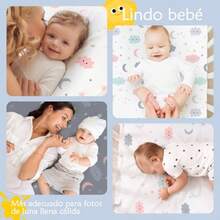 zxxSabanas para Cuna  130x70 Sabanas  100% algo Suave y Aable para la Piel Adecuado para colcon para Cuna de  colcon para coleco Nus de Dos Coscuna para bebé - Tonosclaros - Ver 5
