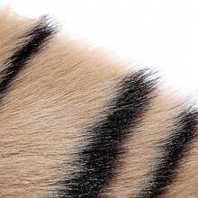 Seek4comfortable Tiger Print Rug, 23.6x43.5 In Animal Printed Faux Cowhide Area Rug Skin Fur Luxury Soft Faux Fur Rug Perfectly In Living Room/Bed Room - 老虎 - 查看 5