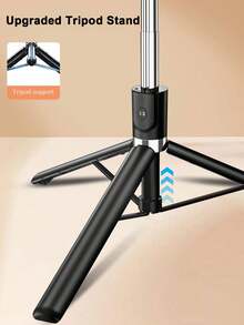 1.7m Bluetooth Remote Control Selfie Stick With Phone Holder, LED Light Design. Portable Tripod Handheld/Tabletop Selfie Stick, 360° Rotation, Anti-Shake, Foldable. - one-size - View 8