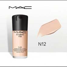 MAC M.A.C Studio Fix Fluid SPF 15 24-Hour Matte Foundation + Oil Control, Contains 80% Nourishing Essence, SPF15 Sun Protection - N12 - View 1