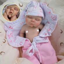 New Reborn Baby Dolls Tiny 12 Inch 30 CM Full Body Soft Solid Silicone Peaches Dolls Waterproof Like A Real Reborn Baby Dolls Bath Toys - Nhiều màu - Xem 2