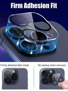 3片装相机镜头保护膜 | 兼容苹果设备，高透光率不影响图像质量，防刮防指纹，确保清晰拍摄。兼容 17/15 Pro/15 Pro Max/16 Pro/16 Pro Max/17 Pro/17 Pro Max以及所有11/12/13/14/15/16系列机型。 - 無色 - 查看 4