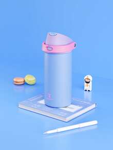Meoky 18oz Vacuum Insulated Water Bottle with 2-in-1 Straw and Spout Lid, Insulated Cup, Keep Cold 24H, Leak-Proof, Fits in Car Cup Holder, Stainless Steel Tumbler for Sports, Travel, and School - 藍色 - 查看 2
