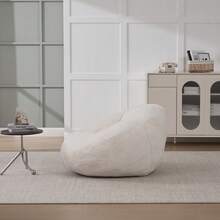 Bean Bags - Beige + Faux Fur - View 8