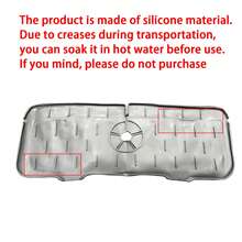 1pc Thick Silicone Faucet Splash Guard, Water Drain Mat - Durable Thick Design, Suitable For Kitchen And Bathroom Sinks, Silicone Soap Dish With Drainage Hole - Anti-Splash, Fits Kitchen And Bathroom Sink Countertops, Home Decor, Kitchen Accessories - Multicolor - View 11