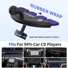 xnyocn New Car CD Slot Tablet Holder Compatible With Tablets And Phones 360° Adjustable Fits Devices 4.7-14 Inches Driver-Specific In-Car Mount - Black - View 10