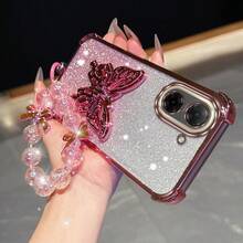 A5 Butterfly Plating Stand Lanyard Phone Case For Redmi A1 A3 A5 9C 9A Sport 9 Prime 9 9i 9A 9Activ 9AT A3Pro 9CNFC Cover - 銀色 - 查看 10