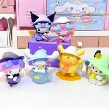 SANRIO 1件套三丽鸥魔法故事盲盒套装，可爱桌面摆件，成人减压玩具，奇幻卡通娃娃小礼物，1个随机神秘盲盒玩具，包装精美，手工绘制，染色痕迹不可避免。 - 彩色 - 查看 6