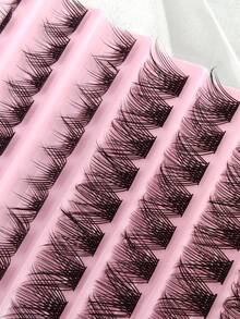 120 Pcs D Curl Individual Lashes Natural Look Soft Wispy And Fluffy Eyelashes For Beginners Eye Makeup DIY At Home Lash Clusters,Eyelash Clusters,Individual Eyelashes,Lashes,Fake Lashes - D - View 6