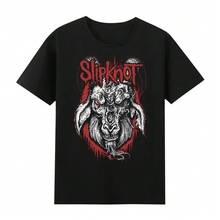 Slipknôt Graphic T-Shirt For Men Skull Design Round Neck Casual Polyester Tee Machine Washable Summer Wear - Black 2 - View 1