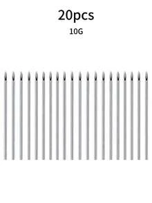 20/100pcs Tattoo Needles, Piercing Needles, Piercing Gun, Disposable Lip/Tongue/Cartilage Studs, Piercing Tools, Professional Cannula Needles, Piercing Instruments, Tattoo Supplies. - Multicolor - View 6