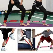 3条脚踝阻力带 + 2条带弹力带的脚踝绑带，腿部和臀部锻炼阻力带，带弹力带的脚踝绑带，适用于室内/室外瑜伽、普拉提、健身房 - 粉色 - 查看 7