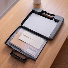 Clipboard With Storage Case Plastic A4 Clipboard Storage Box For School&Office U - Black - View 8