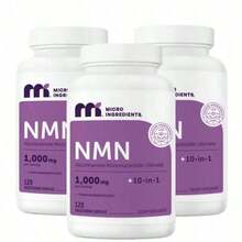 Bestseller!Micro Ingre.Dients 10-In-1 NMN Complex 1000mg - 500mg Pure NMN + 9 Nutrients |   NAD+ Booster.Supplement Vitamin,Free Shipping. - 3 bottles - 查看 12