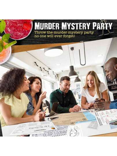 1pc Unsolved Case File: Cahill, Max - Cold Case Mystery Game. Can You Solve The Crime? Strategy Card Game Based On Clues To Find The Real Culprit. Detective Game, Mystery Solving Card Game. Enjoy The Solo Investigation Process Or Collaborate With Others To Solve The Case. Perfect Gift For Halloween, Christmas.