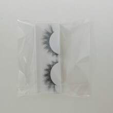 美式狐狸双V浓密假睫毛，自然欧美风，浓密卷翘，单排设计，适合初学者 - 黑色 - 查看 7