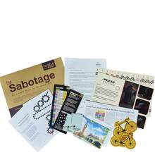 Escape Room único en un sobre | Excelente para grupos - Familias y amigos | Perfecto para noches de juegos | Escape Room en una caja | Juego de misterio y rompecabezas - El Sabotaje - Multicolor - Ver 5