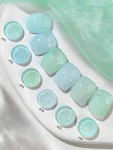 MISS SHAKA 10毫升 冬春美甲 情人节冰透明蓝绿色凝胶指甲油胶 2026 白色薄荷曼波风格 百搭流行美白指甲油 美甲沙龙家用DIY美甲用品 - 彩色 - 查看 2