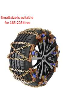 Cadenas antideslizantes universales para neumáticos traseros de automóviles, SUV y vehículos todoterreno para nieve - A - Ver 11