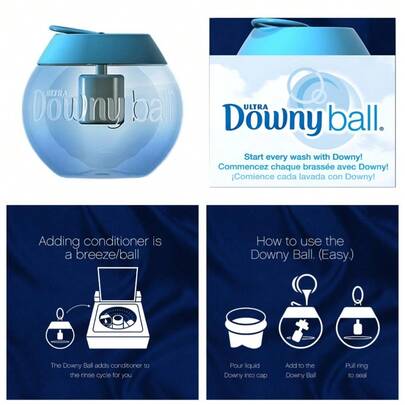 Liquid Fabric Softener Dispenser Ball For Laundry 1PC Reusable Wash Laundry Softener Release Container For Washing Machine