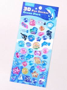3D Embossed Crystal Stickers, Acrylic Resin Embossed Stickers, DIY Phone Case Decorations, Animal And Food Themed 3D Self-Adhesive Papers, PVC And Acrylic Reward Decorative Stickers, Suitable For Making Phone Cases Or Adding Cute Decorations To Water Bottles, Toys, Boxes, Electronics And Other Items. - Multicolor - View 8