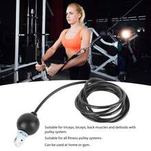 Cable Ajustable En Casa De Polea Para Sistema De Gimnasia Equipo De Fitness Lat - Negro - Ver 7