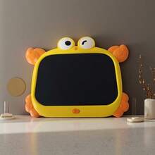 10英寸液晶手写绘画板，益智生日礼物，液晶电子涂鸦板 - 可爱螃蟹造型，兼容触控笔，生日/圣诞礼物，派对礼品，可重复使用，一键擦除，寓教于乐，缓解压力 - 多色畫板 - 查看 10