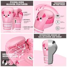 1双PU拳击手套，多色拳击MMA训练手套，跆拳道手套，男女通用沙袋手套，尺码：4盎司、6盎司、10盎司、12盎司，适用于健身房、家庭、实战训练、拳击馆、跆拳道馆，圣诞礼物，颜色：白色、黑色、粉色、红色，青少年及儿童拳击手套 - 彩色 - 查看 11