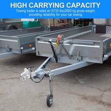 Heavy-Duty 2600kg Trailer Hitch Cast Coupling Tow Ball Coupler RV Camper 50mm P - A - View 3