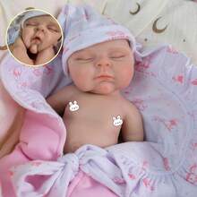New Reborn Baby Dolls Tiny 12 Inch 30 CM Full Body Soft Solid Silicone Peaches Dolls Waterproof Like A Real Reborn Baby Dolls Bath Toys - Nhiều màu - Xem 8