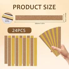 12/24Pcs Disposable Hat Band Liner Tape No Trace Waterproof Material Tape For Absorbing Sweat Of Hat Quickly - 200*40*2mm - Xem 6