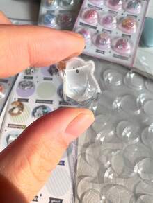 3D立体浮雕贴纸，可爱卡通人物，浮雕奖励贴纸，适用于手机、珠宝、水晶等装饰，海洋、蝴蝶、冰淇淋等主题装饰贴纸 - 彩色 - 查看 4