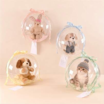 24 Inch 12pcs Clear Balloons Giant Transparent Bobo Balloons For Birthday Graduation Mother's Day Bridal Shower Baby Shower Father's Day New Year Party Wedding Gift Decorative Balloon